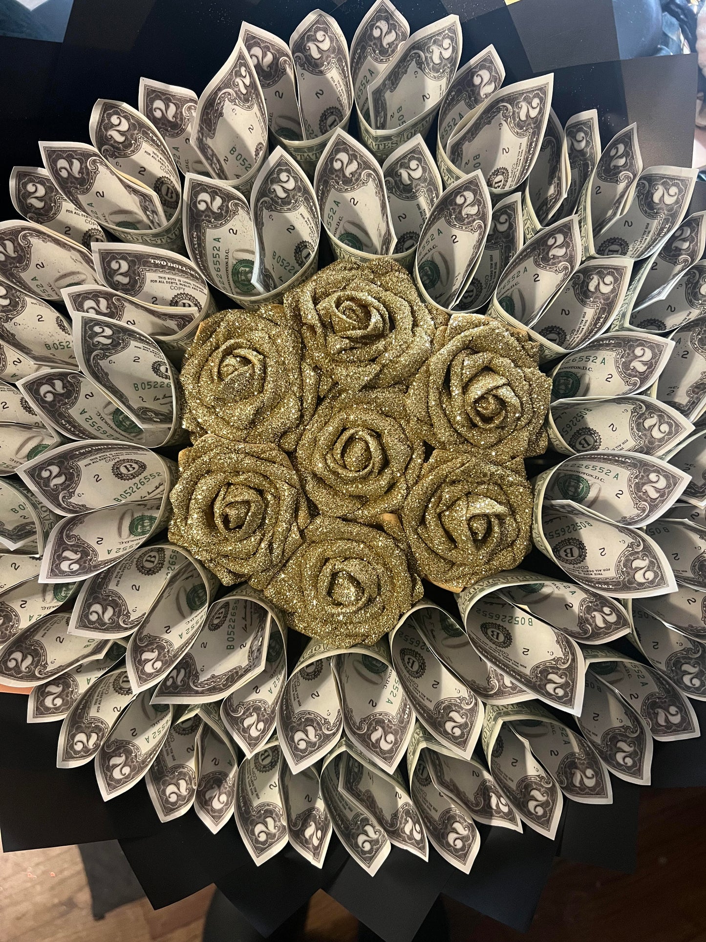 Rose and Money Bouquet