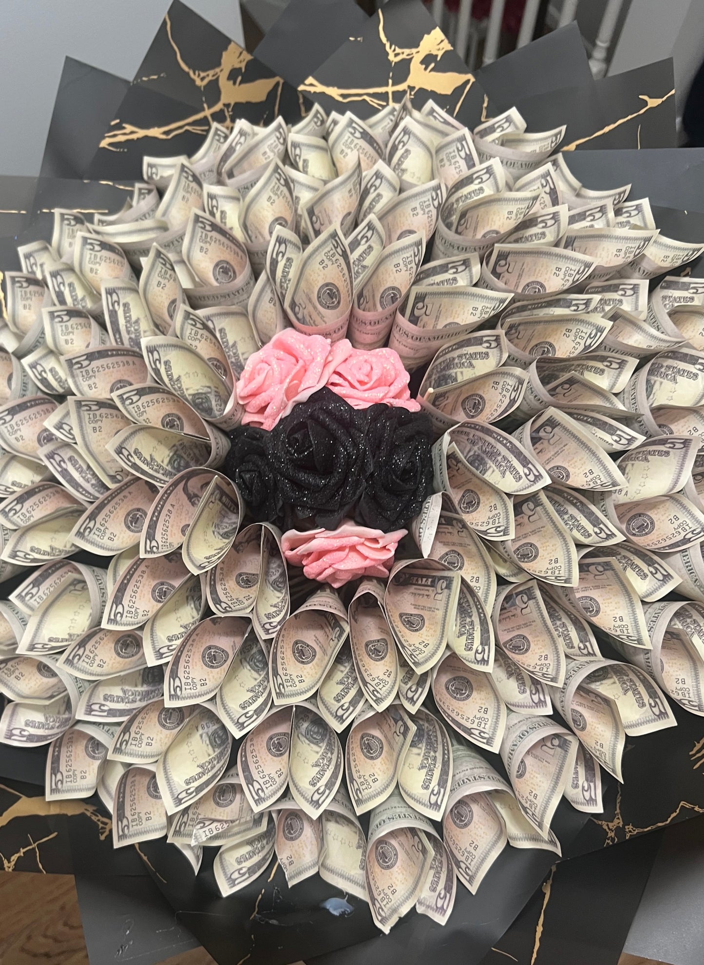 Rose and Money Bouquet